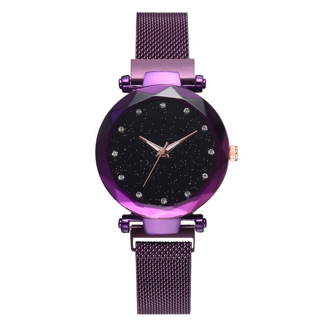 Magnetic Starry Sky Clock Fashion Wristwatches