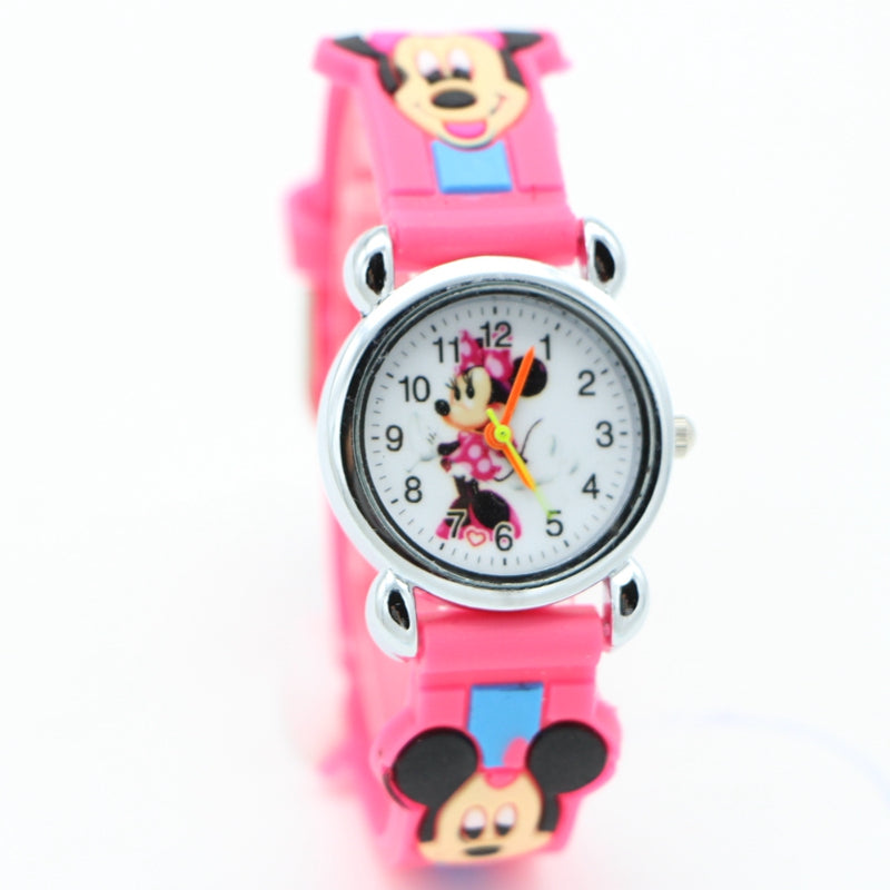 3D Cartoon Lovely Mickey Kids Quartz Wrist Watch