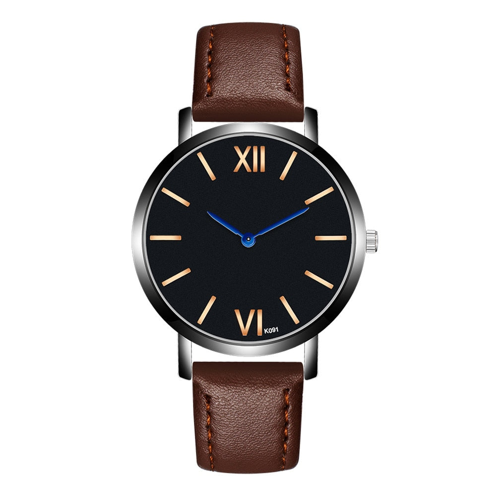 Business Leather Wrist Watch