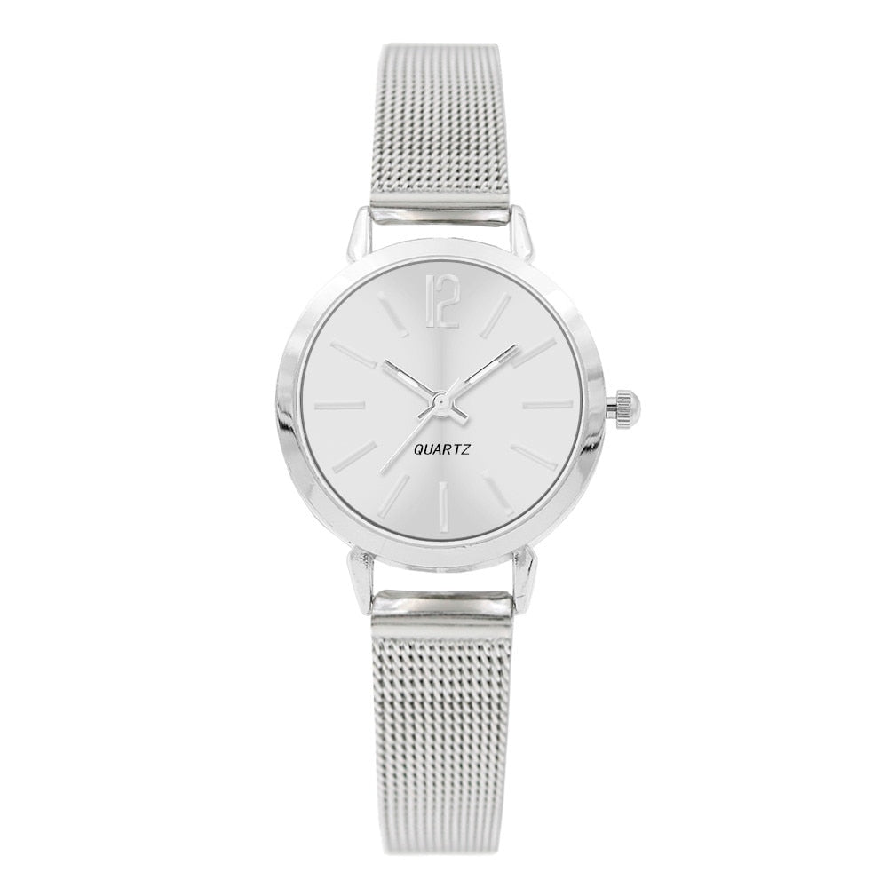 Classic Small Dial Delicate Analog Wristwatch