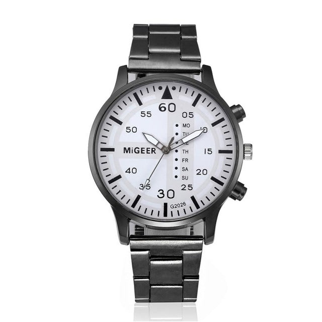 Luxury Designer Stainless Steel Quartz Watch