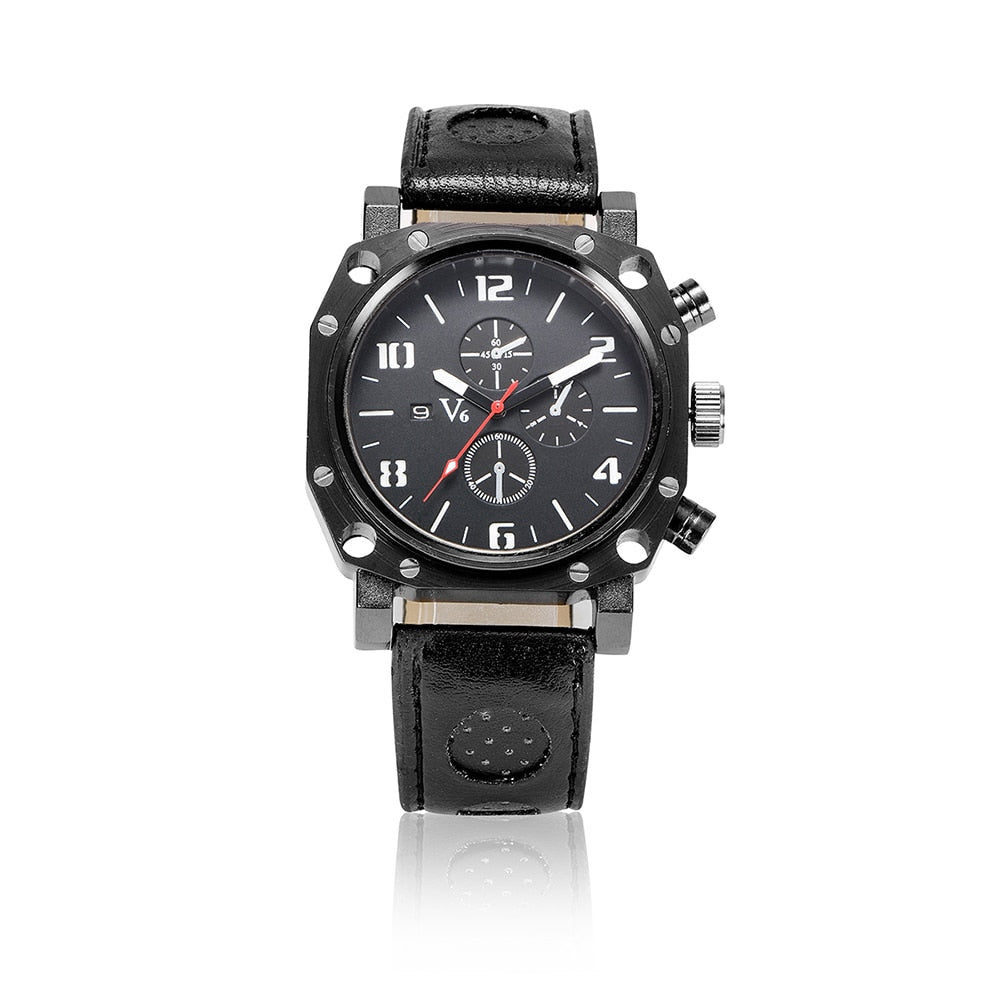 Leather Strap  Analog Quartz Wristwatches