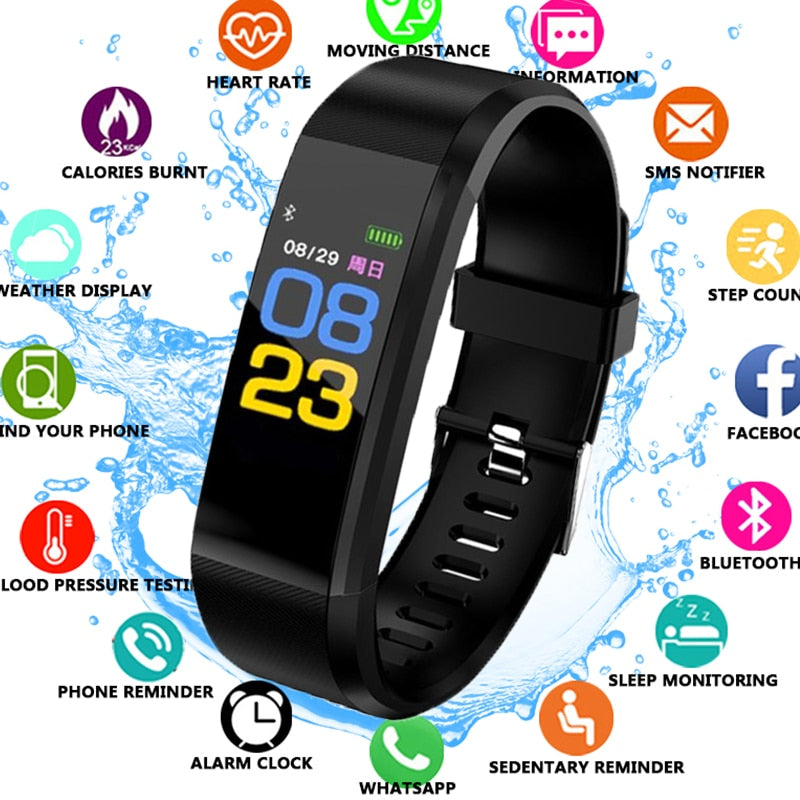 Smart Wristband Health Monitor Waterproof Sports Bracelet