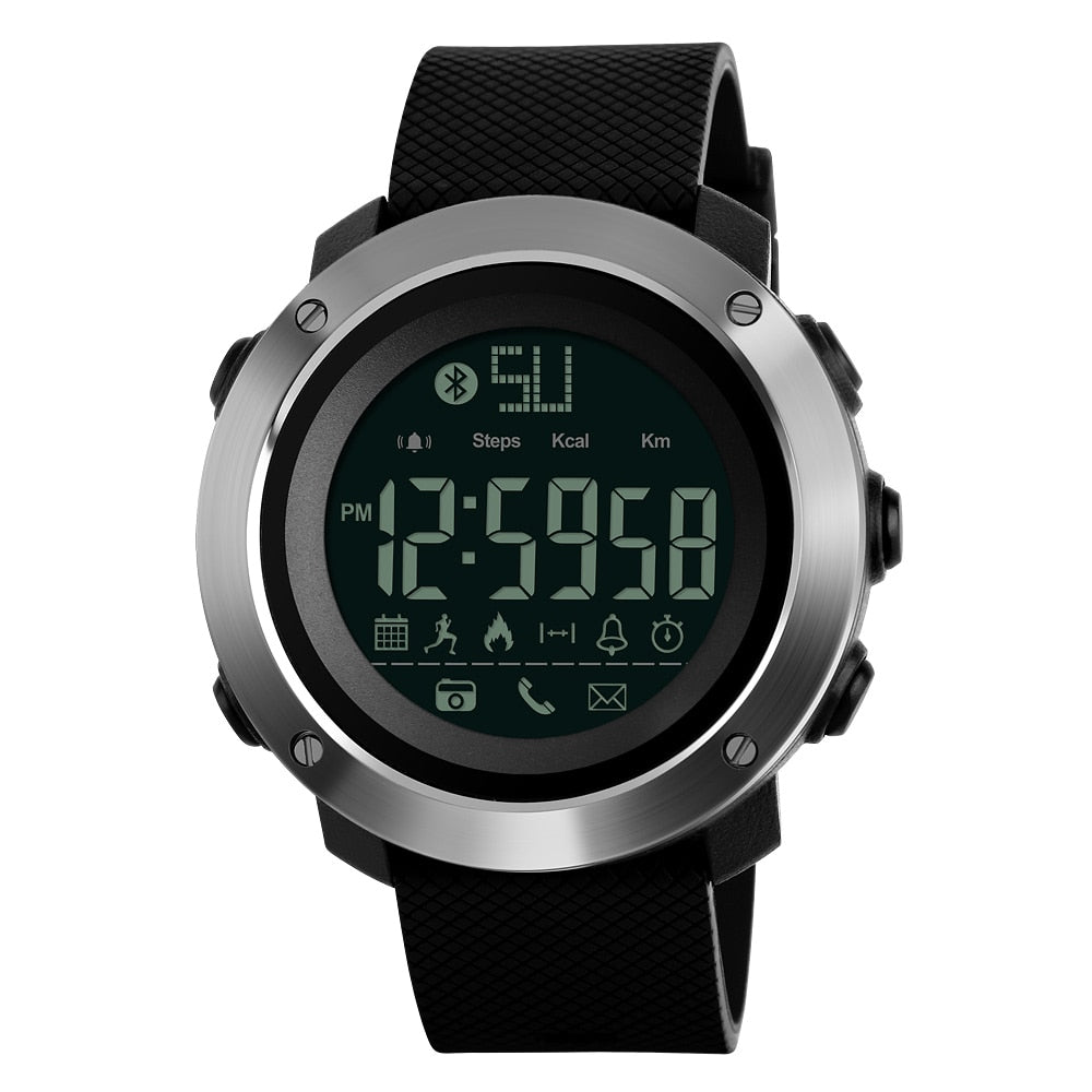 Skmei Bluetooth Calorie Digital Sports Pedometer LED Watch